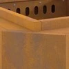 Be dūmų laužavietė Atmosferos poveikiui atsparus plienas