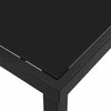 Sodo stalas Juoda 160 x 80 x 73 cm metalas