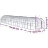 Lauko narvas viščiukams, 3x16x2m, galvanizuotas plienas