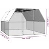 Lauko narvas viščiukams, 3x4x2m, galvanizuotas plienas