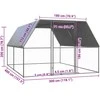 Lauko narvas viščiukams, 3x4x2m, galvanizuotas plienas
