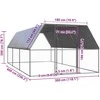 Lauko narvas viščiukams, 3x6x2m, galvanizuotas plienas