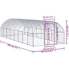 Lauko narvas viščiukams, 3x8x2m, galvanizuotas plienas