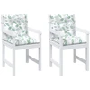 Lauko pagalvė 2 pcs Išskirtinis lapų raštas 100 x 50 x 7 cm
