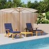 Lauko pagalvė 2 pcs Jūrinė mėlyna 180 x 55 x 7 cm Audinys