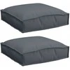 Pagalvėlė 2 pcs Antracitas 40 x 40 x 8 cm Oksfordo audinys