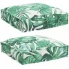 Pagalvėlė 2 pcs Lapų raštas 40 x 40 x 8 cm Oksfordo audinys