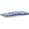 Lauko pagalvė 3 pcs Mėlyna ir balta 103 x 58 x 10 cm Audinys
