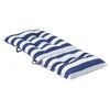 Lauko pagalvė 6 pcs Mėlyna ir balta 120 x 50 x 7 cm Audinys