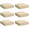 Pagalvėlė 6 pcs Smėlio 40 x 40 x 8 cm Oksfordo audinys