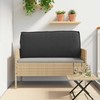 Pagalvėlė Juoda 120 x 40 x 12 cm Oksfordo audinys