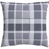 Lauko pagalvė Languotas 4 pcs PilkasCheck 40 x 40 cm Audinys