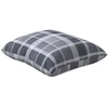 Lauko pagalvė Languotas 4 pcs PilkasCheck 50 x 50 cm Audinys