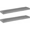 Pallet pagalvių rinkinys 2 pcs Pilka 180 x 40 x 8 cm