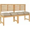 Pagalvėlė 4 pcs Taupe 40 x 40 x 8 cm Oksfordo audinys