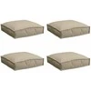 Pagalvėlė 4 pcs Taupe 40 x 40 x 8 cm Oksfordo audinys