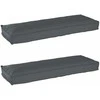 Pallet pagalvių rinkinys 2 pcs Antracitas 120 x 40 x 8 cm