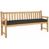 Pallet pagalvė Juoda 200 x 40 x 8 cm Oksfordo audinys