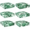 Pagalvėlė 6 pcs Lapų raštas 40 x 40 x 8 cm Oksfordo audinys
