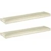 Pallet pagalvių rinkinys 2 pcs Kreminė 180 x 40 x 8 cm
