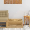 Lauko pakojis Kietos akacijos mediena Balta 79 x 79 x 37 cm