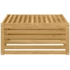 Lauko pakojis Kietos akacijos mediena Balta 79 x 79 x 37 cm