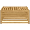 Lauko pakojis Kietos akacijos mediena Balta 79 x 79 x 37 cm