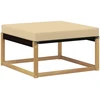 Lauko pakojis Kietos akacijos mediena Balta 79 x 79 x 37 cm