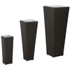 Lauko rinkinys 3 vnt. Juoda 30 x 30 x 80 cm Metalas