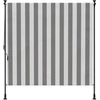 Lauko Ritininė Žaliuzė Antracito ir baltos 120 x 270 cm