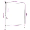 Lauko Ritininė Žaliuzė Antracito ir baltos 150 x 270 cm