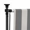 Lauko Ritininė Žaliuzė Antracito ir baltos 150 x 270 cm
