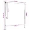 Lauko Ritininė Žaliuzė Antracito ir baltos 120 x 270 cm