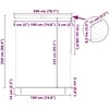 Roletas Kreminė 200 x 250 cm Audinys ir aliuminis