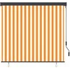 Roletas Balta ir oranžinė 180 x 250 cm Audinys ir aliuminis