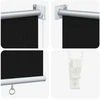 Lauko roletai 90% UV blokavimui Juoda 200 x 140 cm HDPE