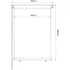 Lauko roletas, 105 (plotis) x 140 (aukštis) cm, rudos spalvos, HDPE