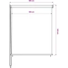Lauko roletas, 185 (plotis) x 140 (aukštis) cm, baltos spalvos