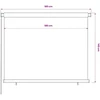 Lauko roletas, 185 (plotis) x 140 (aukštis) cm, tamsiai žalios spalvos, HDPE