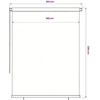 Lauko roletas, 185 (plotis) x 230 (aukštis) cm, tamsiai žalios spalvos, HDPE