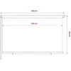 Lauko roletas, 245 (plotis) x 140 (aukštis) cm, rudos spalvos, HDPE