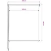 Lauko roletas, 245 (plotis) x 140 (aukštis) cm, baltos spalvos