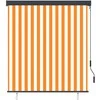Lauko roletas, baltos ir oranžinės spalvų, 140x250cm