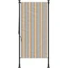 Lauko roletas, geltonas/baltas, 120x270cm, audinys ir plienas