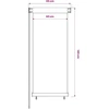 Lauko roletas, kreminės spalvos, 60x140cm, HDPE
