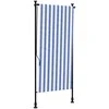 Lauko roletas, mėlynas ir baltas, 100x270cm, audinys ir plienas