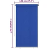 Lauko roletas, 125 (plotis) x 230 (aukštis) cm, mėlynos spalvos, HDPE