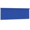 Lauko roletas, 405 (plotis) x 140 (aukštis) cm, mėlynos spalvos, HDPE