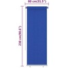 Lauko roletas, 85 (plotis) x 230 (aukštis) cm, mėlynos spalvos, HDPE