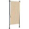 Lauko roletas, oranžinis/baltas, 100x270cm, audinys ir plienas
